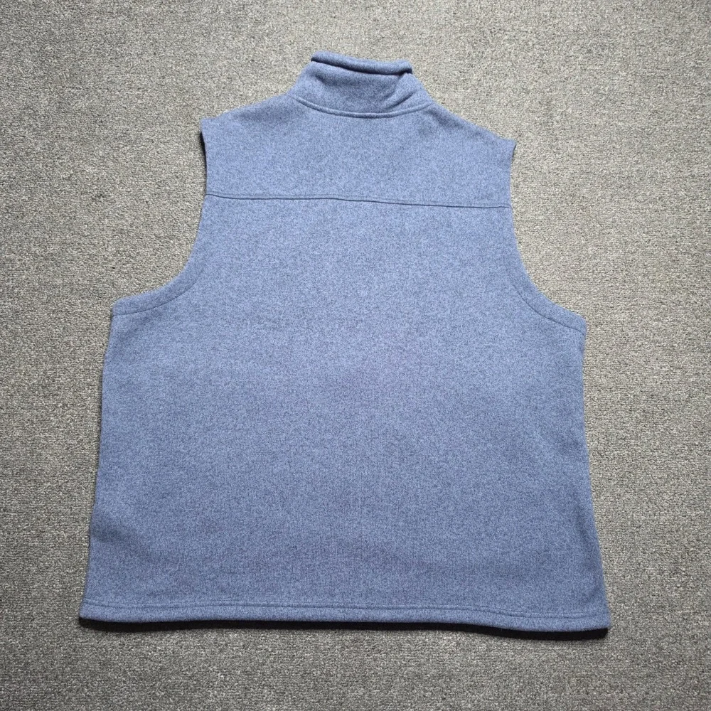The North Face Gordon Lyons Vest Blue Mens XXL Fleece Sweater Knit Outdoors Hike